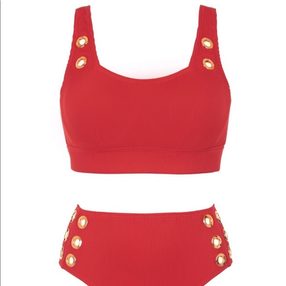 Swimsuits For All Other - SWIMSUITS FOR ALL RED GROMMET BIKINI 18